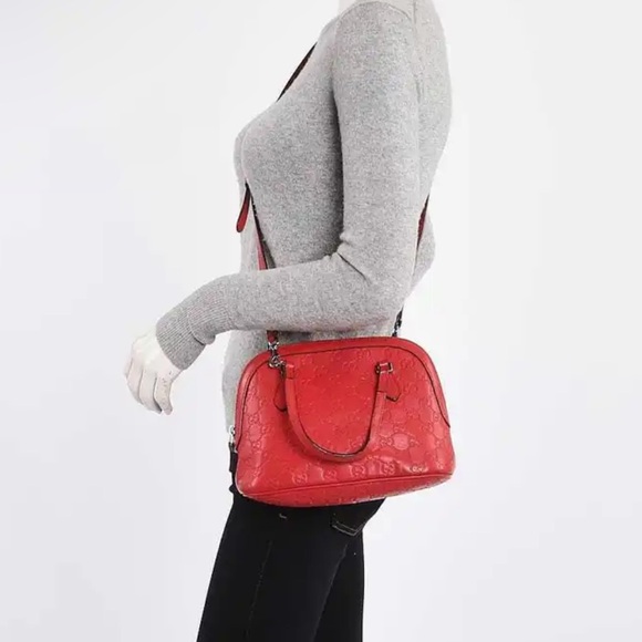 GIVEAWAY RAFFLE ENTRY ๐๏ธ Authentic GUCCI Red/Poppy Mini Dome Bag ๐ฅณ - Picture 14 of 15
